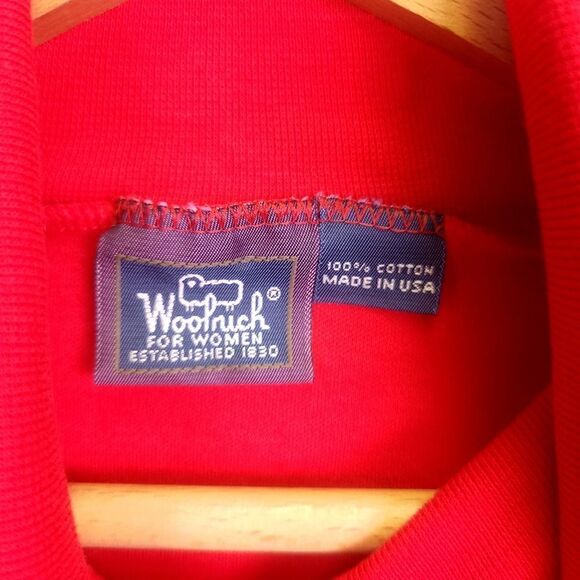 Vintage Woolrich Red Turtleneck Pullover Size Lg - Picture 6 of 6